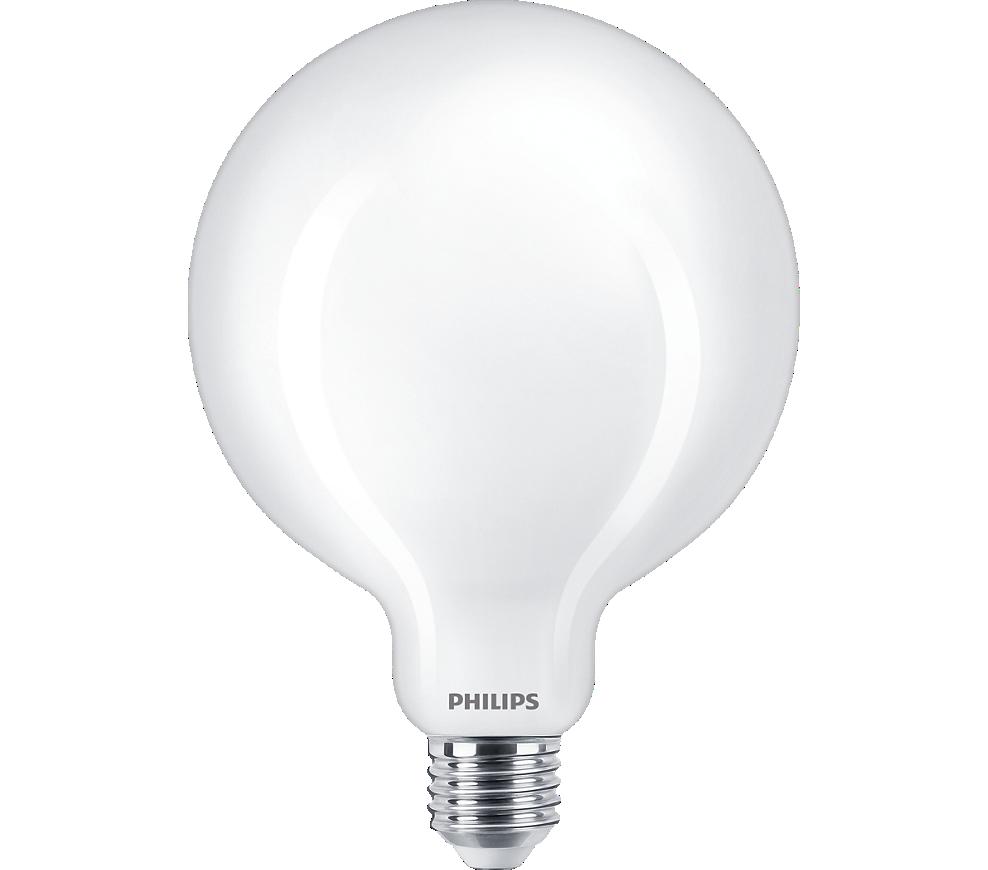 Bec LED Philips Classic G120, EyeComfort, E27, 13W (120W), 2000 lm ,lumina calda (2700K), mat