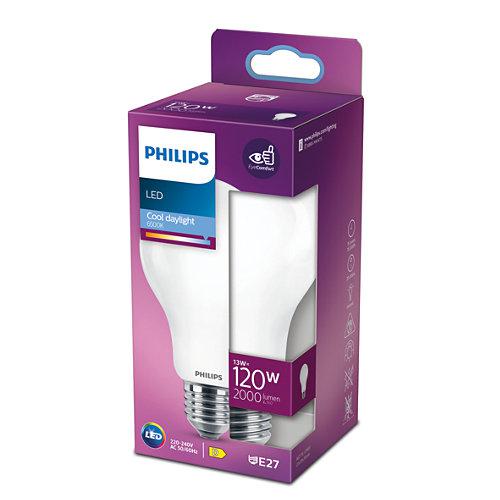 Bec LED Philips Classic A67, EyeComfort, E27, 13W (120W), 2000 lm ,luminarece (6500K), mat