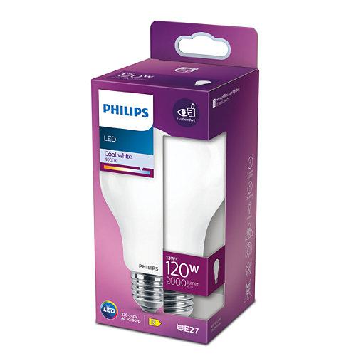 Bec LED Philips Classic A67, EyeComfort, E27, 13W (120W), 2000 lm ,luminaneutra (4000K), mat