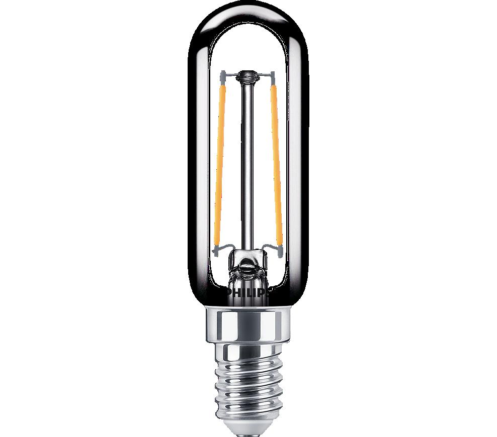 Bec LED Philips Classic T25L, E14, 2.1W (25W), 250 lm, lumina calda (2700K), cu filament