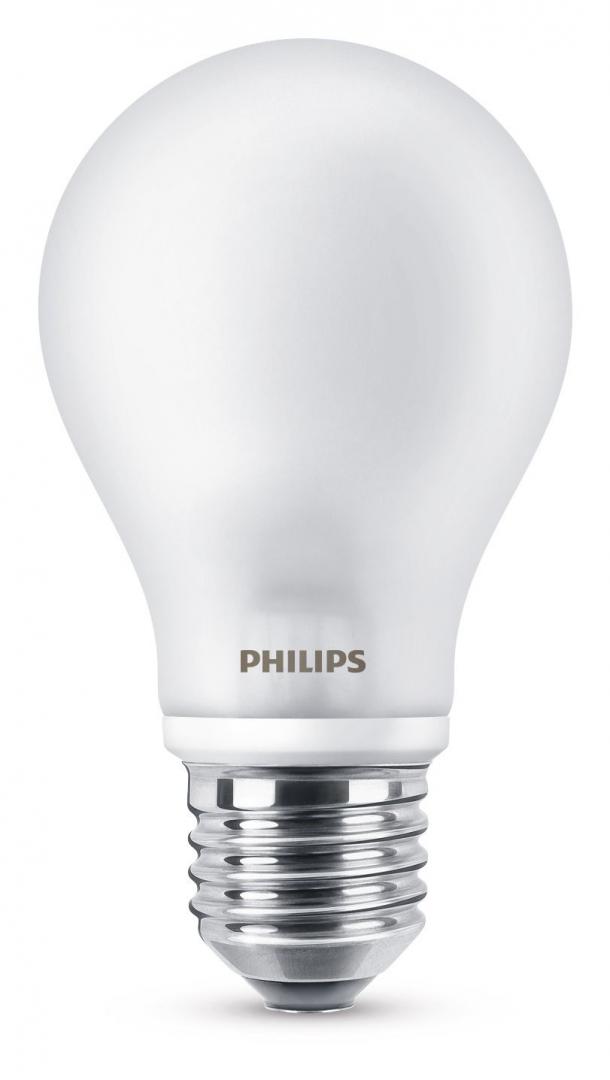 Bec LED Philips Classic A60, E27, 4.5W (40W), 470 lm, lumina calda(2700K), mat