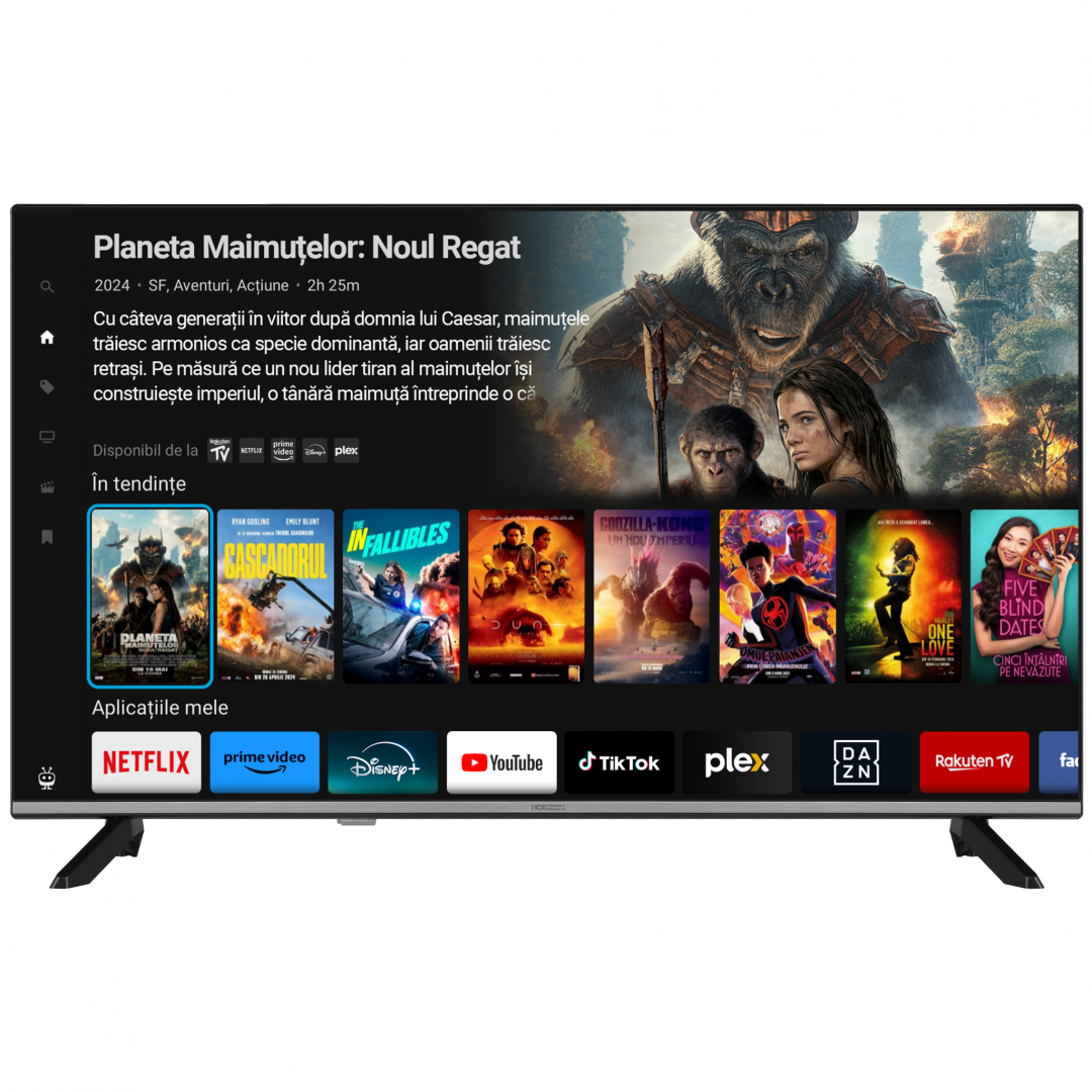 LED TV HORIZON SMART 32HL6360F/D, 32" D-LED, Full HD, DVB-S2/T2/C, CME 200Hz, TiVo, Contrast 3000:1, 300 cd/m2, 1x CI+, 2x HDMI (v1.4), 1x USB (v2.0), 1x AV IN(Mini), 1x Coaxial, 1x AUX, 1x LAN(RJ45), USB Player (AVI, MKV, H.265/HEVC, JPEG), Dolby Audio, HDR10, DTS HD, Hotel TV Mode (Passive), VESA