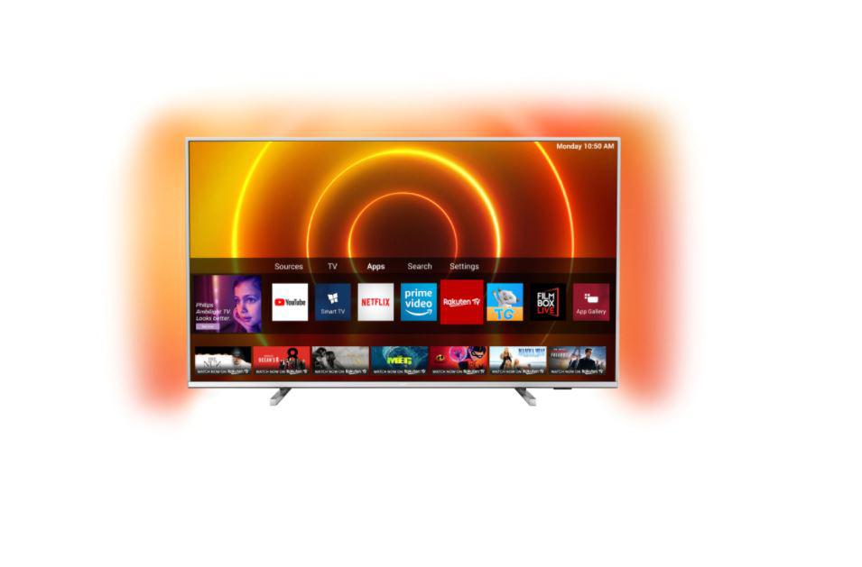 Televizor LED PHILIPS 43PUS7855/12, 43",108 cm, Smart TV, LED, HDR, 4K, Saphi, YouTube, Netflix, Screen Mirroring, Inregistrare USB, Quad core,3840 x 2160, HLG, HDR 10+, P5 Perfect Picture Engine, DVB-C, DVB-S, DVB-S2, DVB-T, DVB-T2, Dolby Atmos, Dolby Volume, Leveler, Sunet AI, Dolby Bass