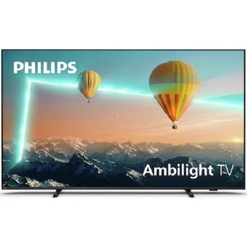 Televizor Philips Ambilight 43PUS8007/12 (Model 2022) 43"(108CM), LED 4K, Black, Flat, Android TV, Mirroring iOS/Android