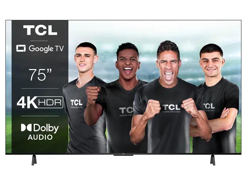 Televizor Smart LED TCL 75P635 190,5 cm (75") 4K Ultra HD Wi-Fi Negru