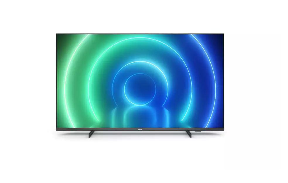 Smart TV Philips  50PUS7506/12 (Model 2022) 50"(126CM), LED 4K, Black, Flat, Saphi, Mirroring iOS/Android, P5 Perfect Picture Engine (Dual Core), HDR10+/HLG/Dolby Vision, 60 Hz, DVB-T/T2/T2-HD/C/S/S2, 20 W, Wi-Fi, 1xJack 3.5 mm, 2xUSB, 1xRJ-45, CI+ slot, 3xHDMI, 1xDigital Optical Out, VESA 100x200