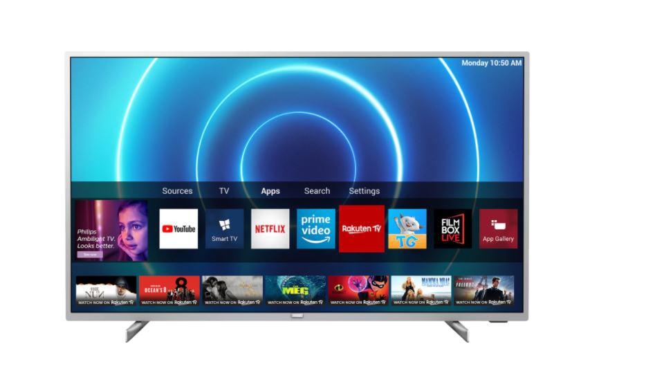 Televizor, PHILIPS, 50PUS7555/12, 126 cm, Smart, 4K Ultra HD, LED, HDR, Saphi, YouTube, Netflix, Screen Mirroring, Dual Core, 3840 x 2160, HLG, HDR 10+, Procesor P5 Perfect Picture, DVB-C, DVB-S, DVB-S2, DVB-T, DVB- T2, 50 Hz, Egalizator cu 5 benzi, Dialog clar, Mod Noapte, Dolby Atmos, Dolby Volume