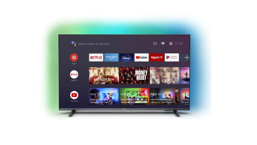 Smart TV Philips Ambilight 50PUS7906/12 (Model 2022) 50"(126CM), LED 4K, Silver, Flat, Android TV, Mirroring iOS/Android, Pixel Precise Ultra HD, HDR10+/HLG/Dolby Vision, 60 Hz, DVB-T/T2/T2-HD/C/S/S2, 20 W, Wi-Fi Bluetooth, 1xJack 3.5 mm, 2xUSB, 1xRJ-45, CI+ slot, 4xHDMI, 1xDigital Optical Out, VESA