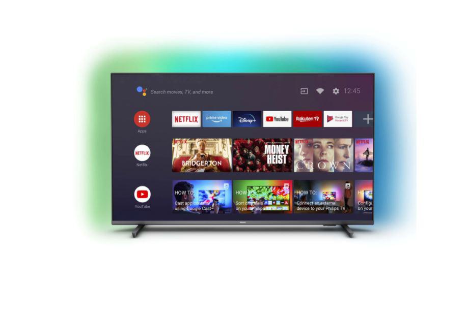 Smart TV Philips Ambilight 55PUS7906/12 (Model 2022) 55"(139CM), LED 4K, Silver, Flat, Android TV, Mirroring iOS/Android, Pixel Precise Ultra HD, HDR10+/HLG/Dolby Vision, 60 Hz, DVB-T/T2/T2-HD/C/S/S2, 20 W, Wi-Fi Bluetooth, 1xJack 3.5 mm, 2xUSB, 1xRJ-45, CI+ slot, 4xHDMI, 1xDigital Optical Out, VESA