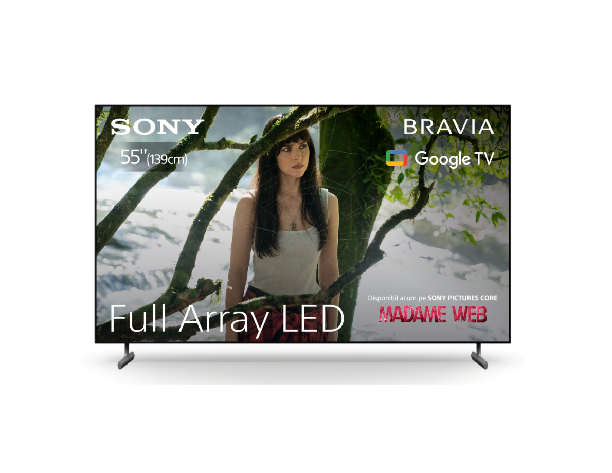 Televizor Sony BRAVIA LED 55X85L, 139 cm, Smart Google TV, 4K Ultra HD, 100Hz, Clasa F (Model 2023)