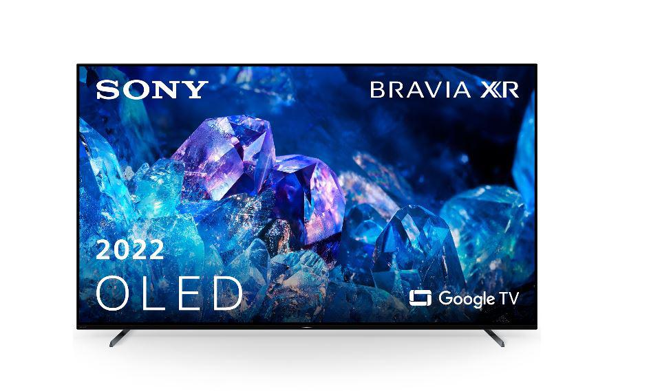 Televizor LED SONY XR55A80KAEP, 55" - 139 cm, OLED, 4K HDR(3840 x 2160), Google TV, Cognitive processor XR, XR Triluminos Pro, XR OLED Motion, Acustic Surface Audio +, Dolby Atmos, BRAVIA CORE (5 credits/12 months), 3Way position Metal Slim Wedged Stand -Titanium Black color