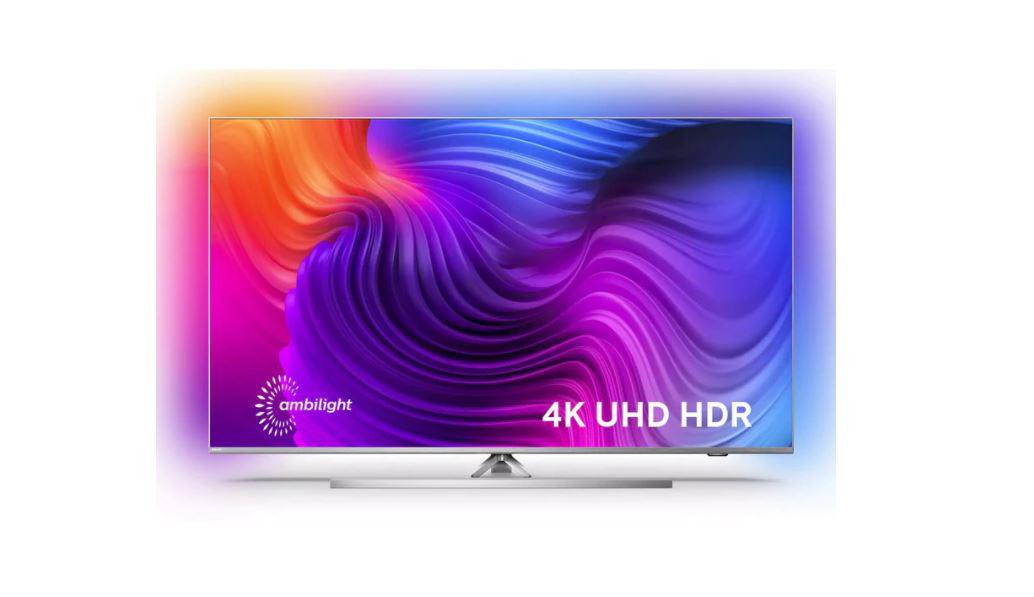 Televizor, Philips, Ambilight, 58PUS8536/12, 2021, 146CM, LED, Smart TV, 4K, Argintiu, Plat, Android TV™ 10 (Q), Mirroring iOS, Android, Quad Core, HDR10+/HLG, 60 Hz, DVB-T/T2/T2-HD/C/S/S2, 2, 20 W, Subwoofer integrat: Nu, Wi-Fi, Bluetooth, 1 x RJ-45, CI+ slot, 4 x HDMI, 2 x USB, 200 x 300, Cablu de