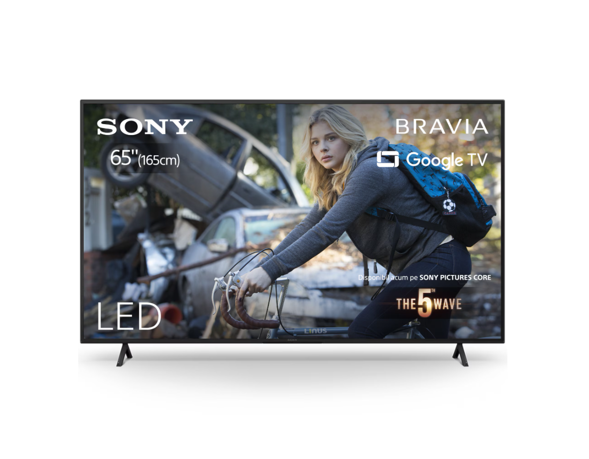 Televizor Sony BRAVIA LED 65X75WL, 164 cm, Smart Google TV, 4K Ultra HD, Clasa F (Model 2023)