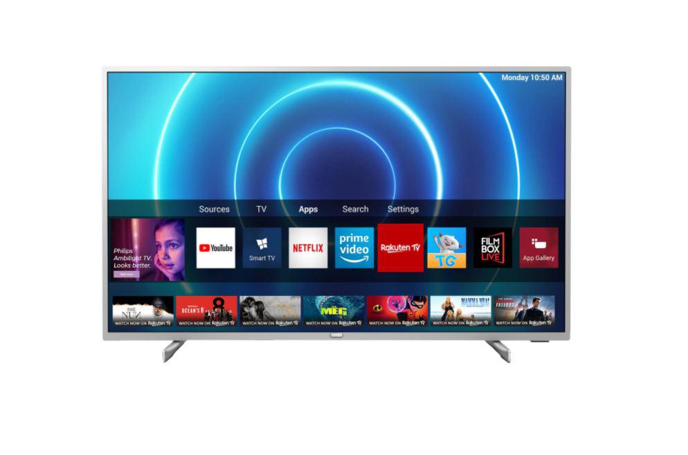 Televizor Philips 70PUS7555/12, 178 cm, Smart, 4K Ultra HD, LED, HDR,  Saphi, YouTube, Netflix, Screen Mirroring, Dual Core, 3840 x 2160, HDR 10+, HLG, Micro Dimming, Ultra Resolution, Dolby Vision, HDR 10+, HLG (Hybrid Log Gamma), DVB-C, DVB-S, DVB-S2, DVB-T, DVB-T2, Egalizator cu 5 benzi, Sunet