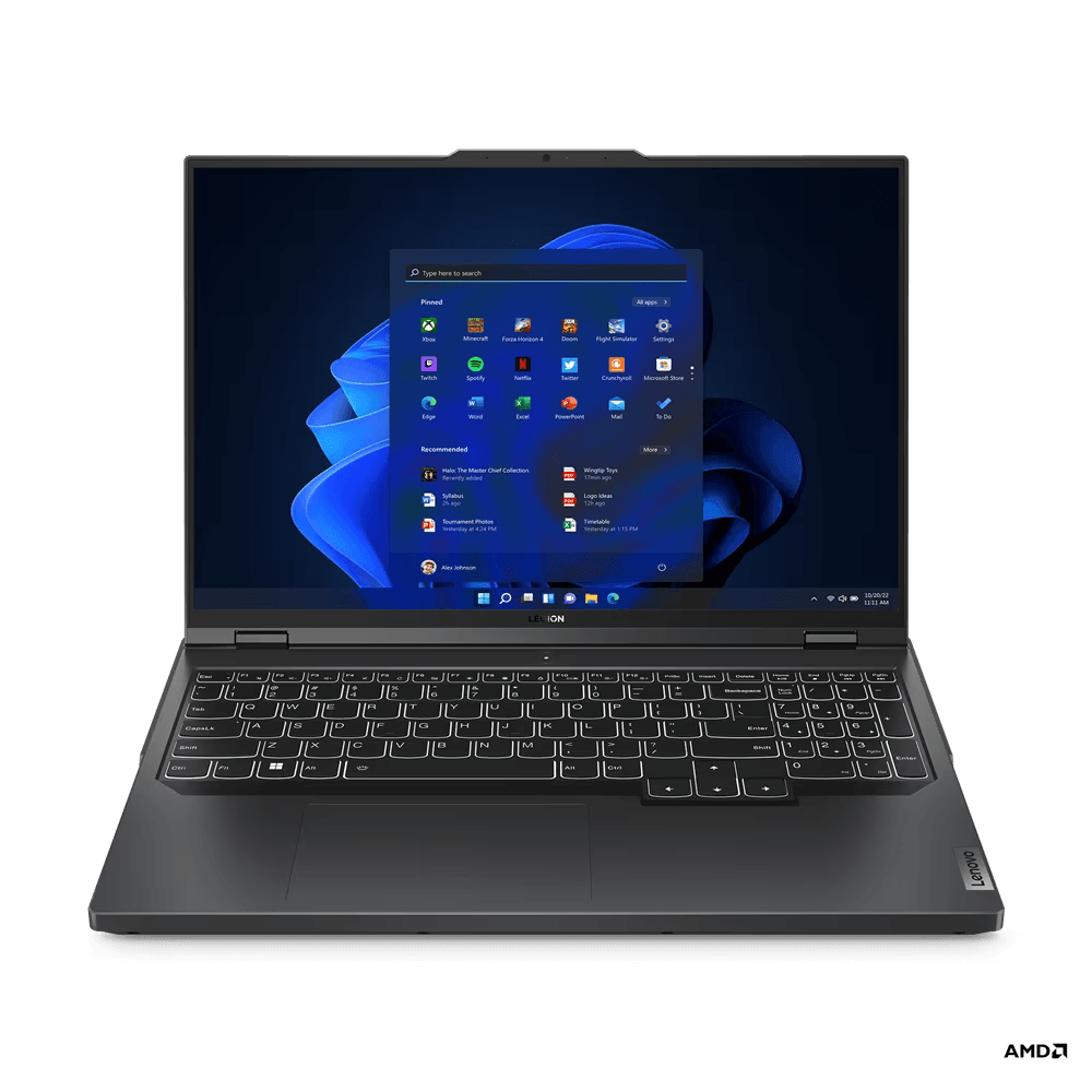 Laptop Lenovo Gaming Legion Pro 5 16ARX8, 16" WQXGA (2560x1600) IPS 500nits Anti-glare, 100% sRGB, 240Hz, DisplayHDR™ 400, Dolby® Vision™, FreeSync™, G-SYNC®, Low Blue Light, High Gaming Performance, AMD Ryzen™ 7 7745HX (8C / 16T, 3.6 / 5.1GHz, 8MB L2 / 32MB L3), video NVIDIA® GeForce RTX™ 4060 8GB