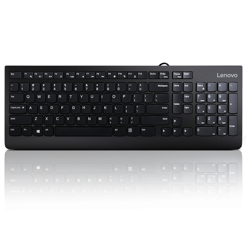 Lenovo 300 USB Keyboard - US English, Tip: Standard, Interfata tastatura: USB, Tehnologie: cu fir, Tastatura iluminata: Nu, Culoare: Negru, Dimensiune: 424 x 146 x 20 mm, Greutate: 76g, Garantie: 1 an
