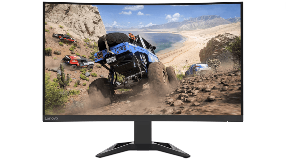 Monitor Gaming curbat Lenovo G32qc-30, 31.5", 2560x1440, 165Hz, Pivot, Boxe integrate, Black