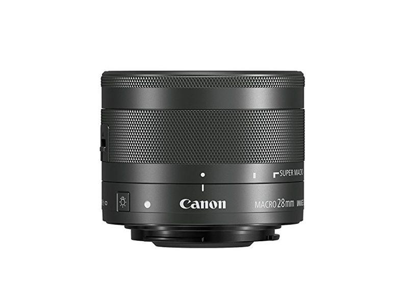 Obiectiv foto Canon EF-M 28MM f/3.5 Macro STM, autofocus, 28mm lungime focala, stabilizator imagine, lentile 11 elemente in 10 grupe