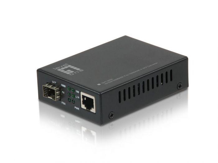 LevelOne GVT-2000  RJ-45 to SFP Gigabit Ethernet Media Converter, 94 x 70 x 25 mm