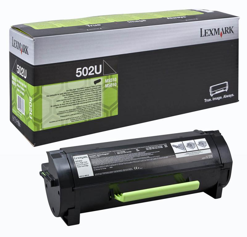 Toner Lexmark 50F2U00, black, 20 k, MS510dn , MS510dtn with 3year Exchange Service , MS610de , MS610dn , MS610dte