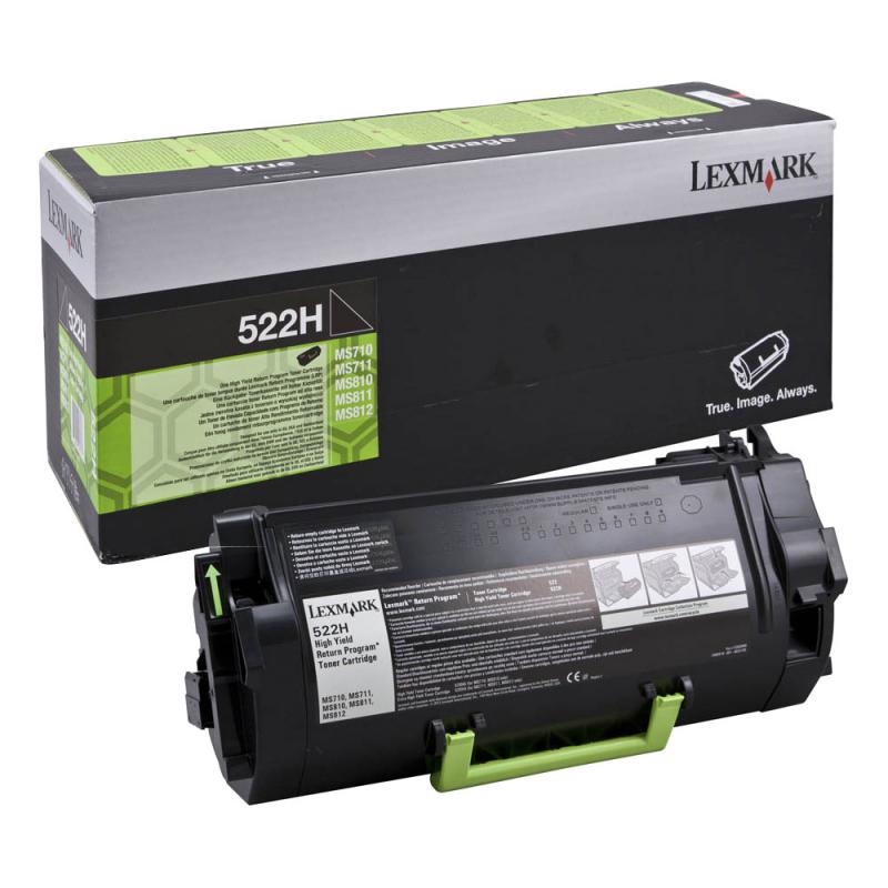 Toner Lexmark 52D2H0E, black, 25 k, MS810de , MS810dn , MS810dtn, MS810n , MS811dn , MS811dtn , MS811n , MS812de , MS812dn , MS812dtn