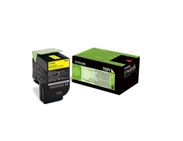 Toner Lexmark 70C20YE, yellow, 1 k, CS510DE, CS410DN, CS310DN,CS310N, CS410N, CS410DTN, CS510DTE