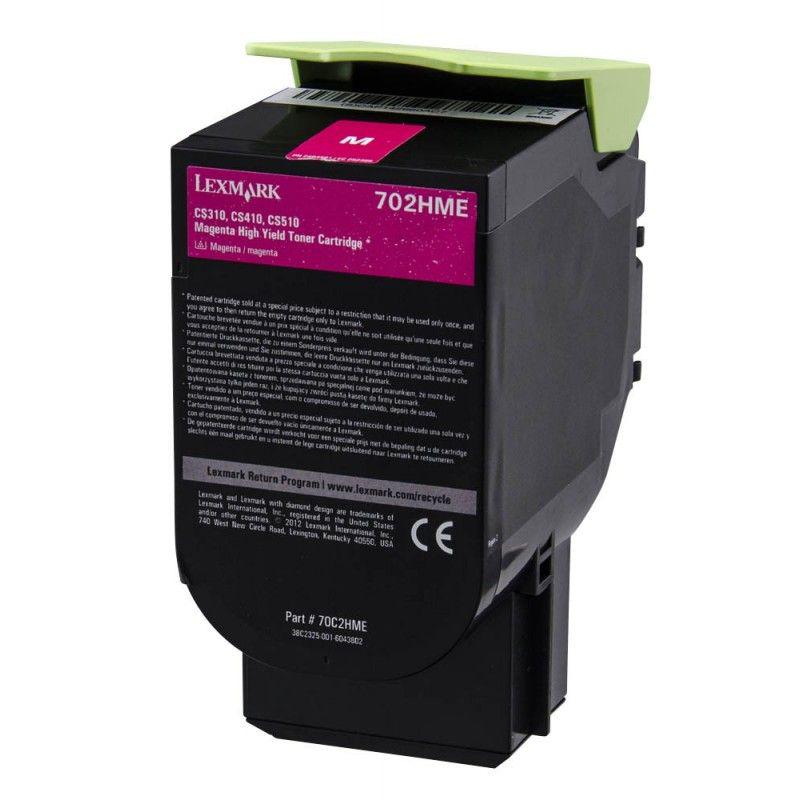 Toner Lexmark 70C2HME magenta, 3k,compatibil cu CS310dn / CS310n/ CS410dn / CS410dtn / CS410n / CS510de / CS510dte.