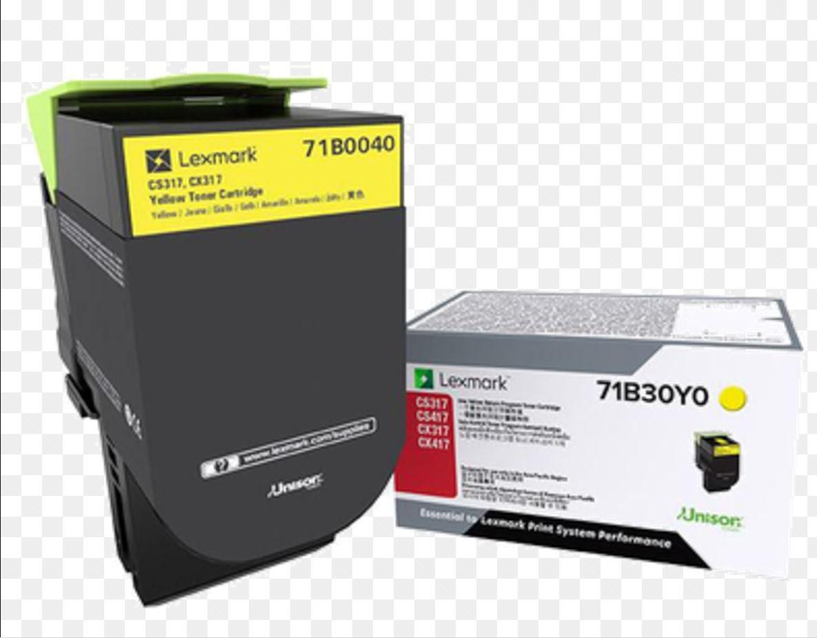 Toner Lexmark 71B0040, galben ,2.3k, pentru CX317DN,CS317DN