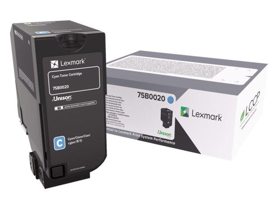 Toner Lexmark 75B0020 , cyan, 10 k, CX727DE, CS727DE, CS728DE