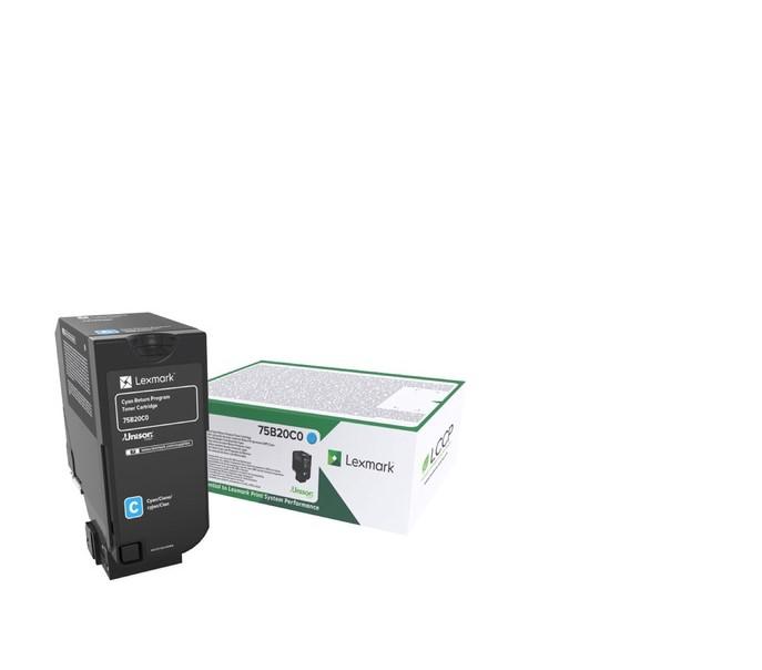 Toner Lexmark 75B20C0, Return Program, cyan, 10 k, CS/CX 727,CS728