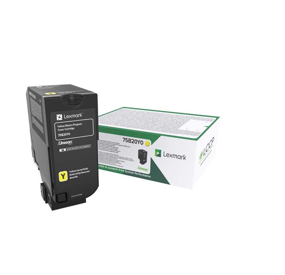 Toner Lexmark 75B20Y0, Return Program, galben, 10 k, CS/CX 727,CS728