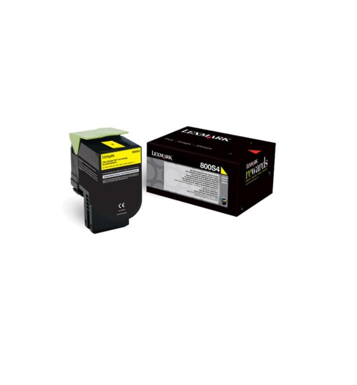 Toner Lexmark 80C0S40, yellow, 2 k, CX310dn , CX310n