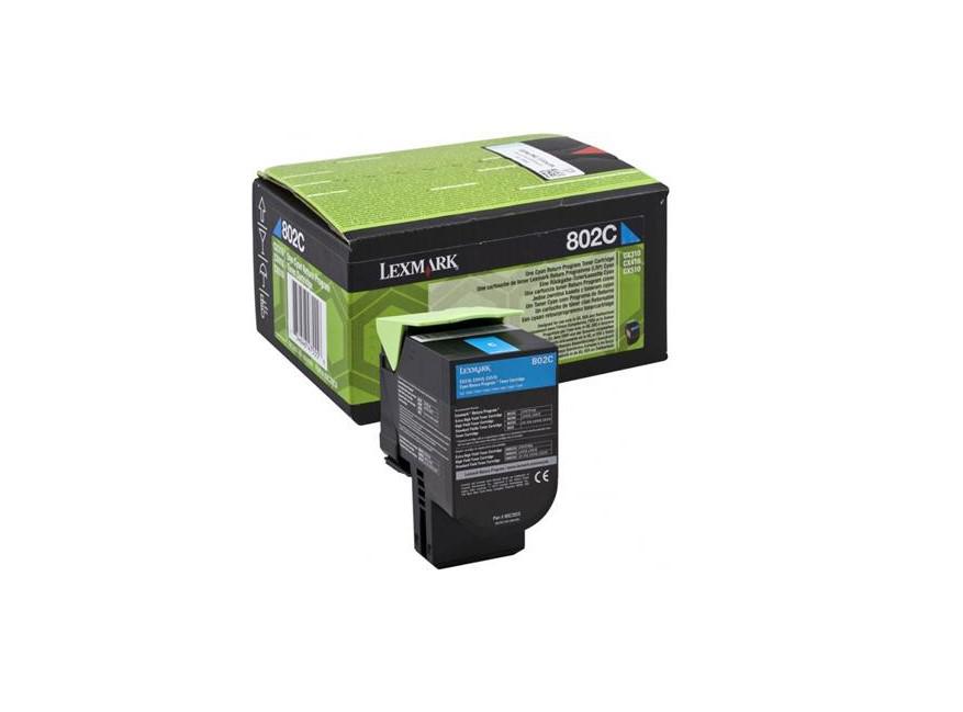 Toner Lexmark 80C20CE, cyan, 1 k, - CX510de, CX410de, CX410e,CX510dhe, CX510dthe, CX410dte, CX310dn, CX310n.