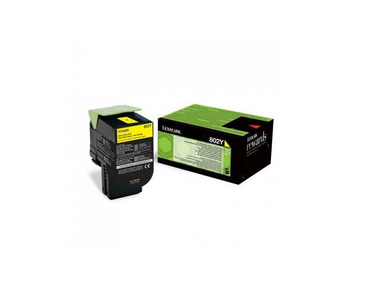 Toner Lexmark 80C20YE, yellow, 1 k, - CX510de, CX410de, CX410e,CX510dhe, CX510dthe, CX410dte, CX310dn, CX310n.