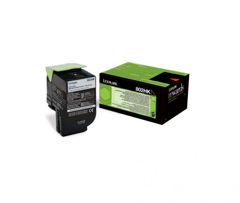 Toner Lexmark 80C2HK0, black, 4 k, CX410de , CX410de with 3 yearOnsite Service , CX410dte , CX410e , CX510de , CX510de Statoil ,CX510dhe , CX510dthe