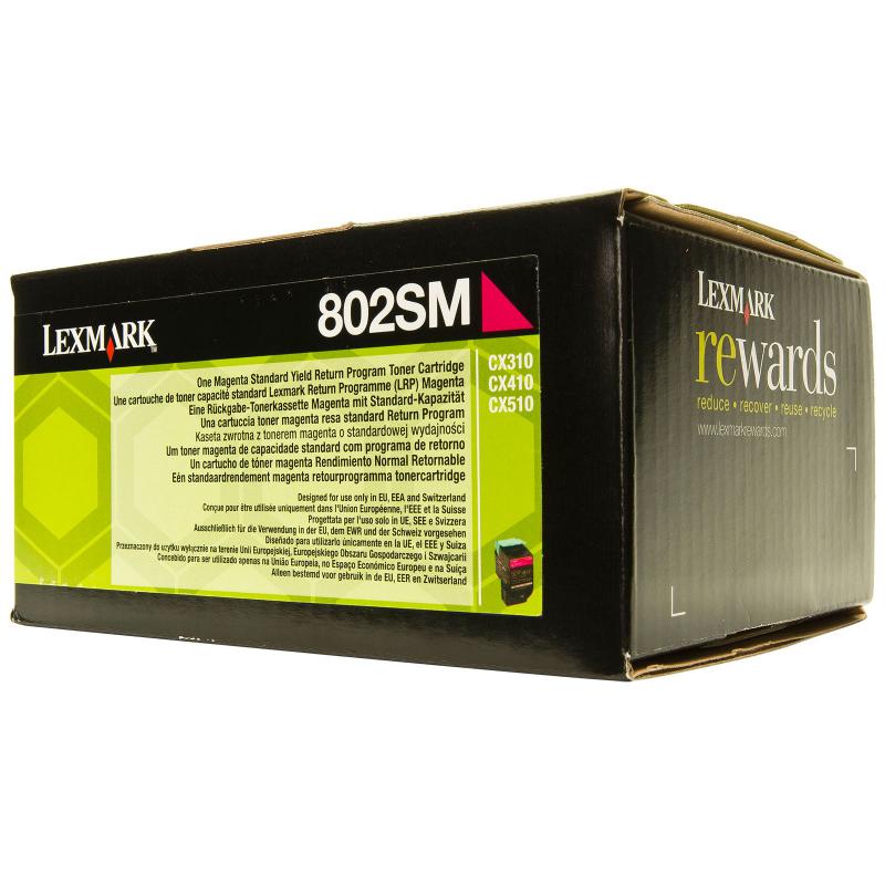 Toner Lexmark 80C2SM0, magenta, 2 k, CX310dn , CX310n , CX410de ,CX410de with 3 year Onsite Service , CX410dte , CX410e , CX510de ,CX510de Statoil , CX510dhe , CX510dthe