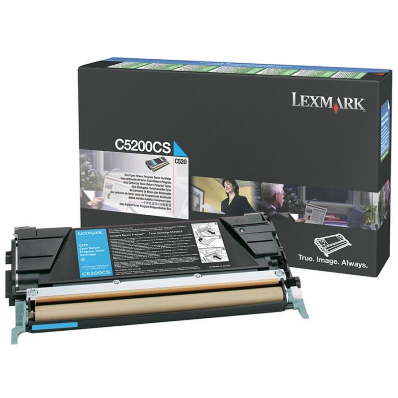 Toner Lexmark C5200CS, cyan, 1.5 k, C520n , C530dn