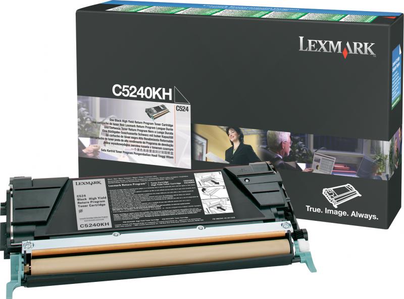 Toner Lexmark C5240KH, black, 8 k, C524 , C524dn , C524dtn ,C524n , C534dn , C534dtn , C534n