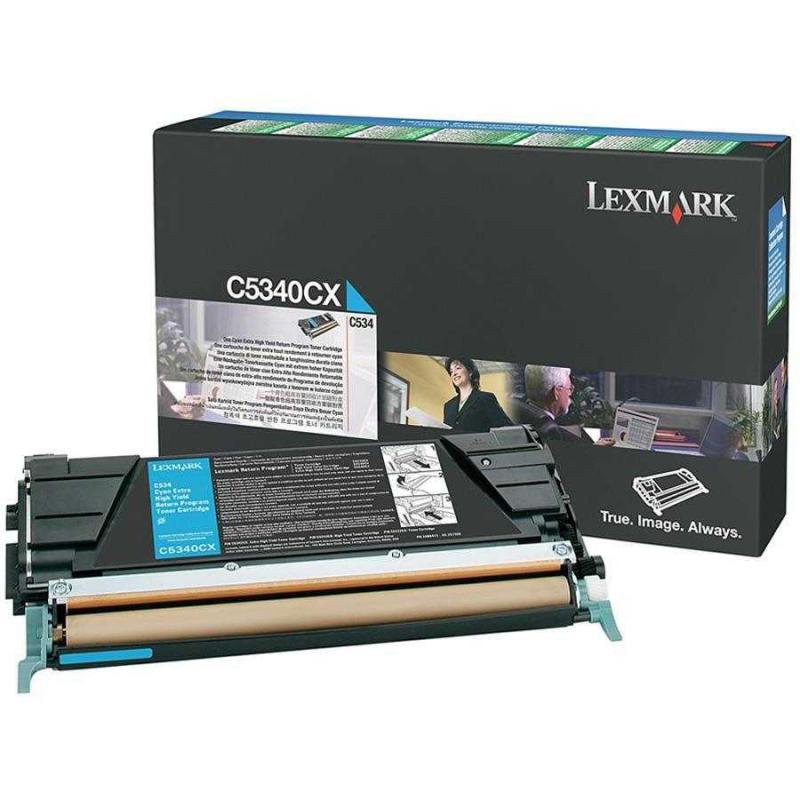 Toner Lexmark C5340CX, cyan, 7 k, C534dn , C534dtn , C534n