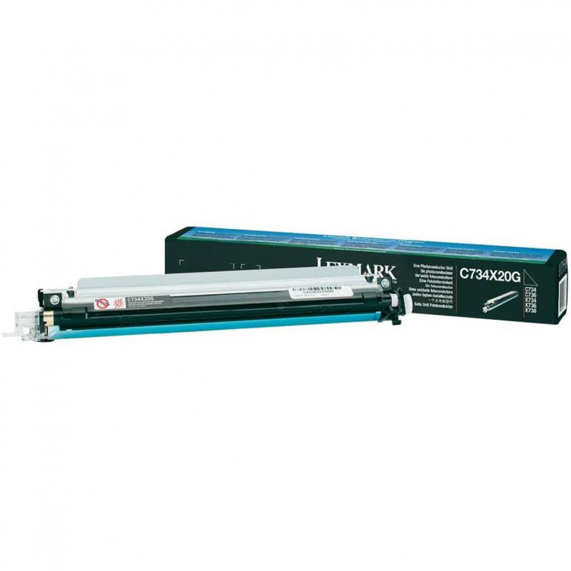 Drum Lexmark C734X20G, black, 20 k, C734dn , C734dtn , C734dw , C734n , C736dn , C736dtn , C736n , C746dn , C746dtn , C746n , C748de , C748dte , C748e , CS736dn , CS748de , X734de , X736de , X738de , X738dte , X746de , X748de , X748de Statoil , X748de with total 5 years warranty , X748dte ,