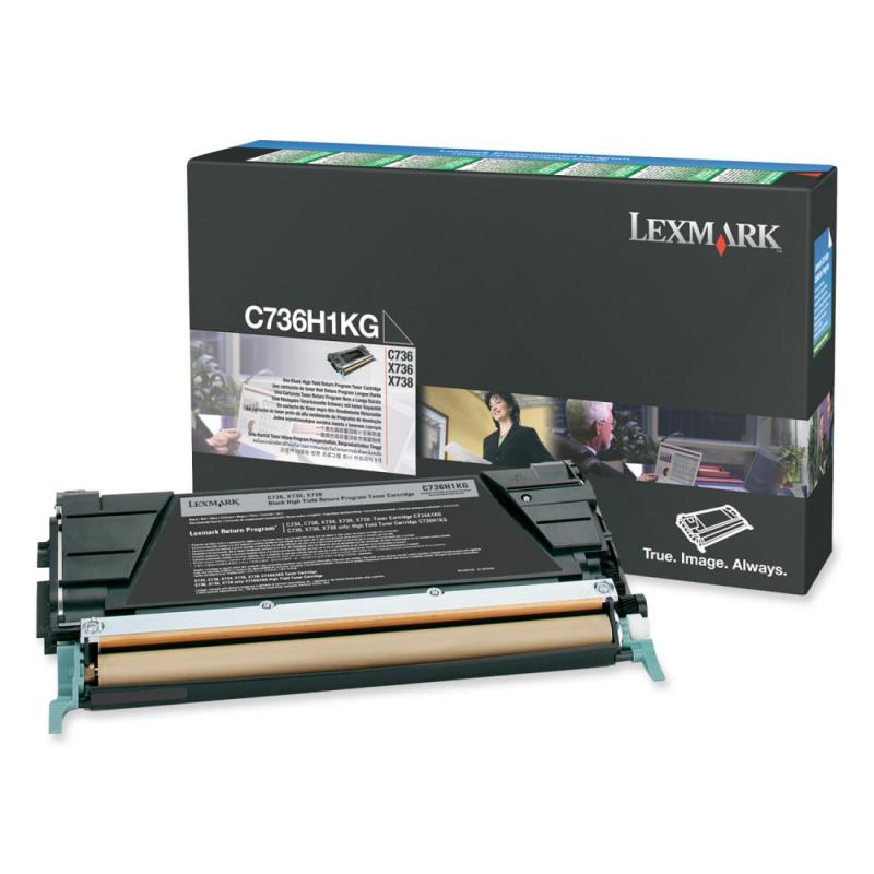 Toner Lexmark C736H1KG, black, 12 k, C736dn , C736dtn , C736n ,X736de , X738de , X738dte