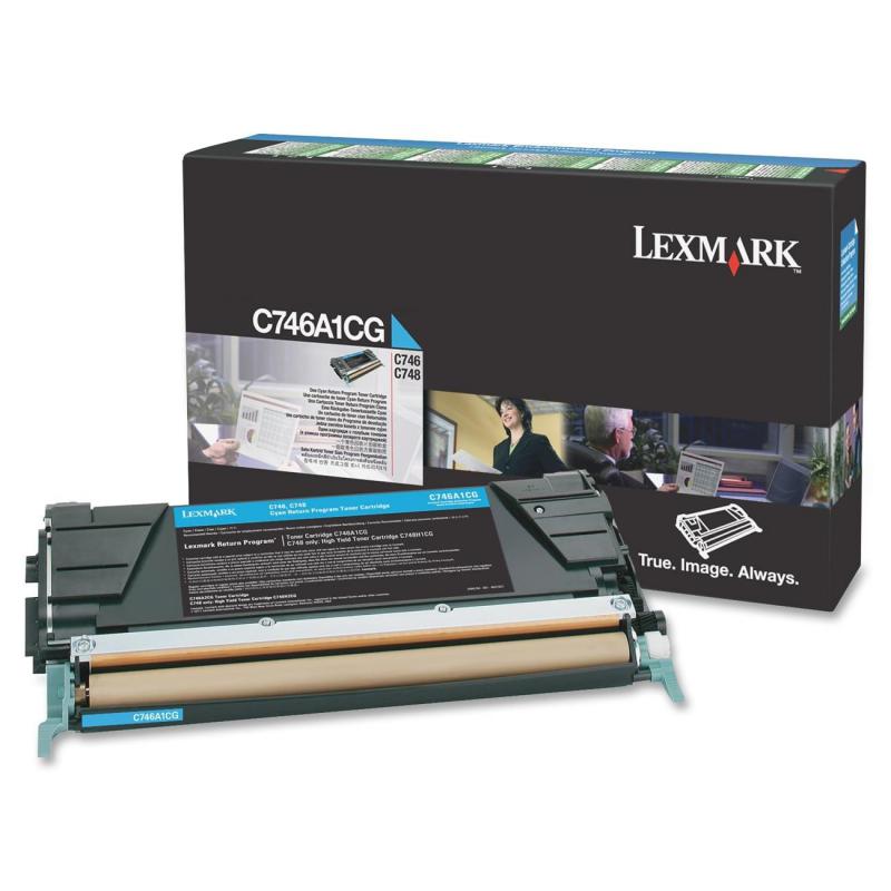 Toner Lexmark C746A1CG, cyan, 7 k, C746dn , C746dtn , C746n ,C748de , C748dte , C748e