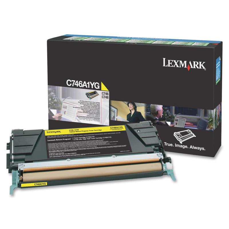 Toner Lexmark C746A1YG, yellow, 7 k, C746dn , C746dtn , C746n ,C748de , C748dte , C748e