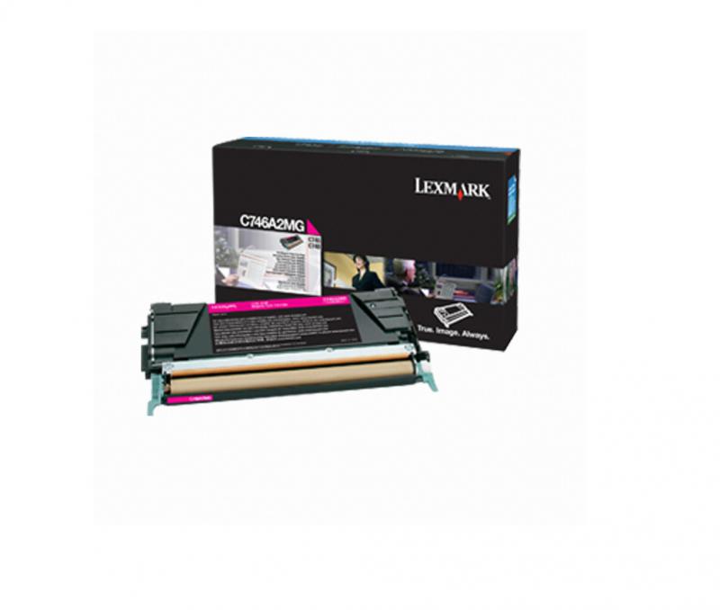 Toner Lexmark C746A2MG, magenta, 7 k, C746dn , C746dtn , C746n ,C748de , C748dte , C748e