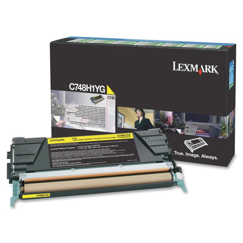 Toner Lexmark C748H1YG, yellow, 10 k, C748de , C748dte , C748e