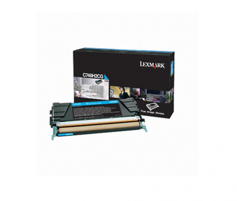 Toner Lexmark C748H2CG, cyan, 10 k, C748de , C748dte , C748e