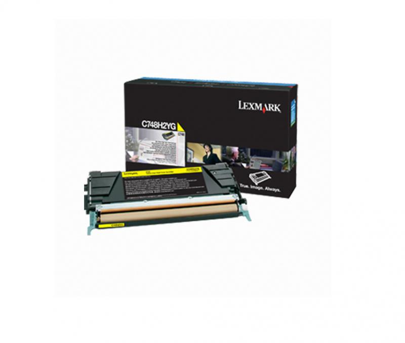 Toner Lexmark C748H2YG, yellow, 10 k, C748de , C748dte , C748e