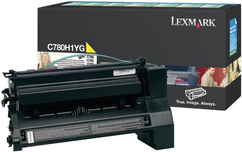 Toner Lexmark C780H1YG, yellow, 10 k, C780dn , C780dtn , C780n ,C782dn , C782dtn , C782n , X782e