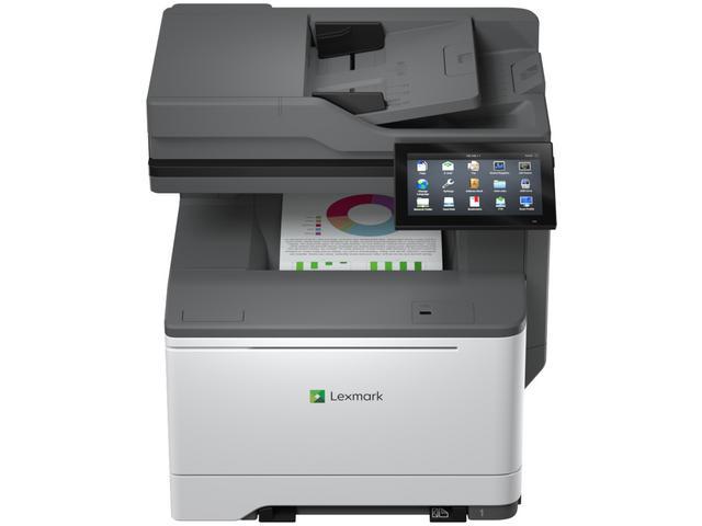 Multifunctional laser color Lexmark CX635adwe, A4, Imprimare/Scanare/Copiere/fax analog, Grup de lucru mediu, Lexmark e-Task Ecran tactil color de 7 inci (17,8 cm), 200-Sheet Output Bin, Unitate duplex integrată, Single sheet multipurpose feeder, 250-Sheet Tray, Gigabit Ethernet (10/100/1000)