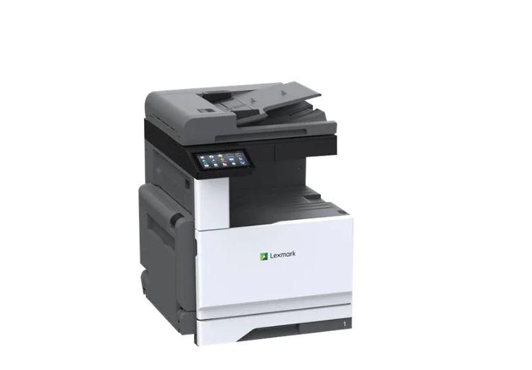 Multifuntional laser color Lexmark CX930dse Printare/Copiere/Scanare, Dimensiune:A3, Viteza:25 ppm, Rezolutie: Black& Colour Black: 1200 x 1200 dpi, 2400 IQ (2400 x 600 dpi), Memorie: 4 GB, Procesor: Quad Core, 1.2 GHz, Interfata: Direct USB, Retea, Scanare RADF, ADF de maxim 110 coli, Duplex